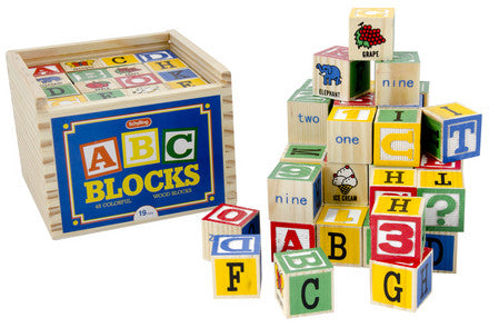 Traditional wooden 2024 alphabet blocks