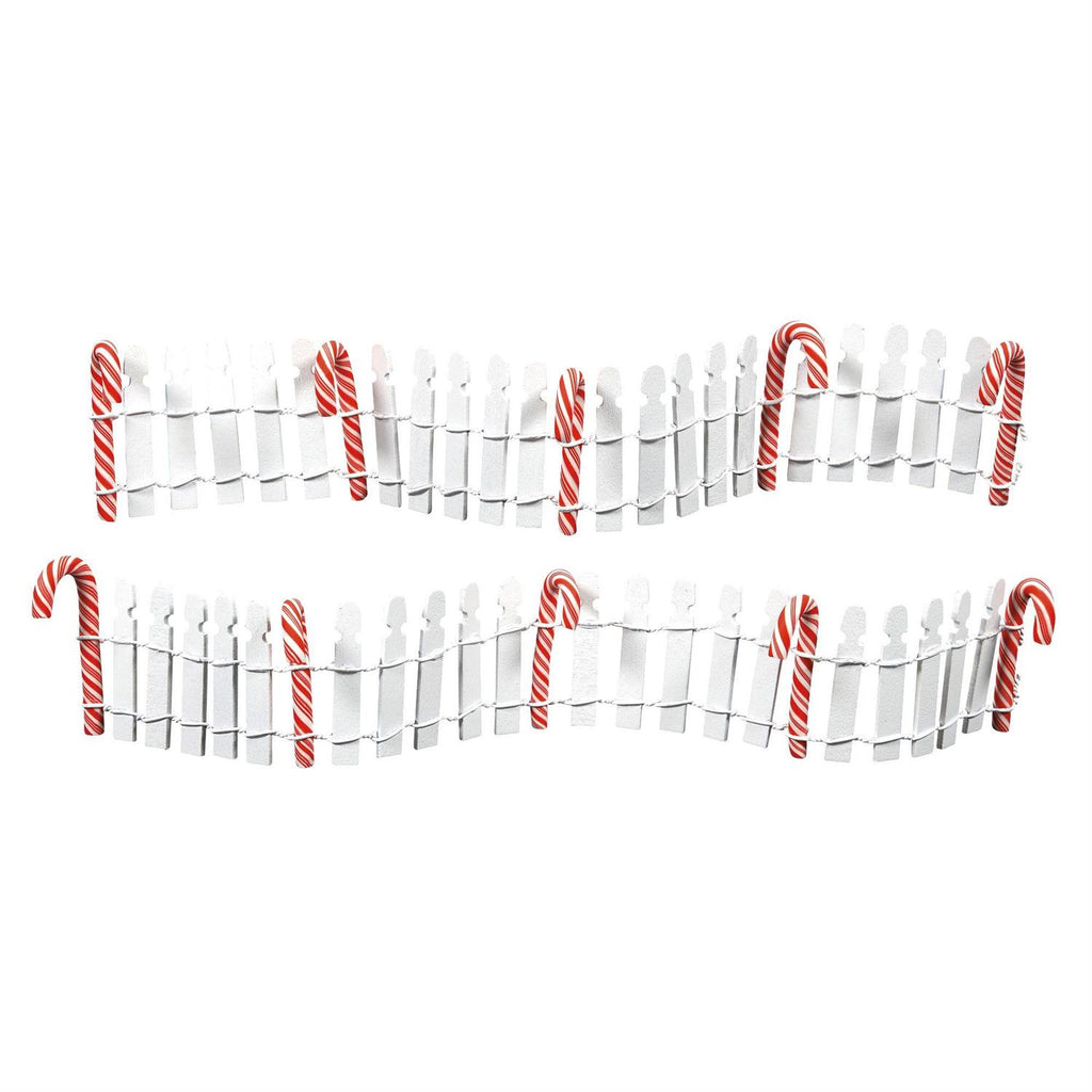  Delicious Candy Cane Fence, 6013629, Village Accessory