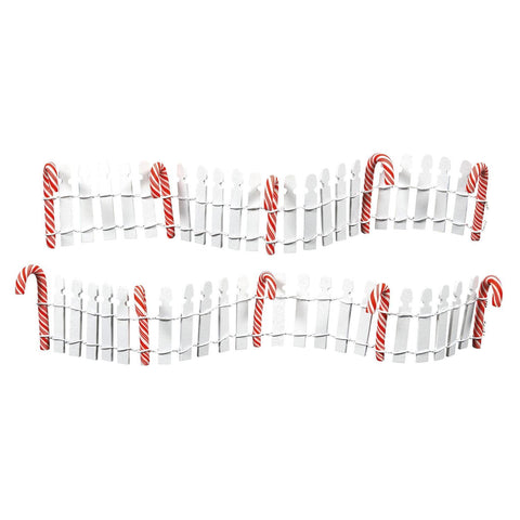  Delicious Candy Cane Fence, 6013629, Village Accessory