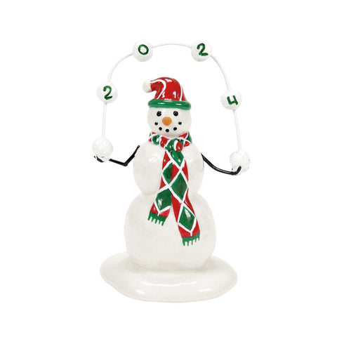 Lucky The Snowman 2024, 6014558, Village Accessory