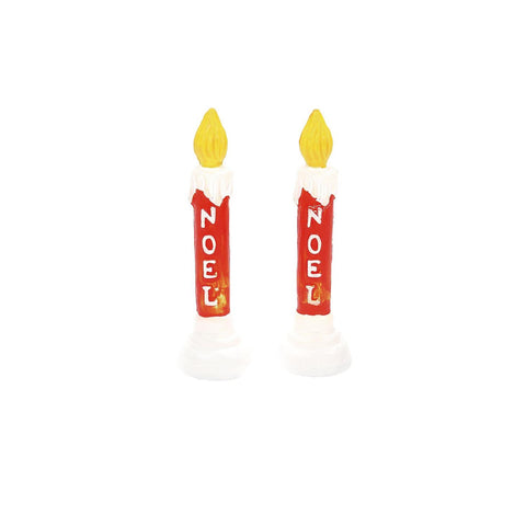 Blow Mold Candle s/2, 6014721, Village Accessory