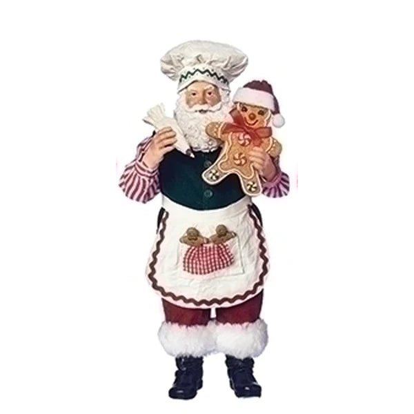 Santa in Charming Traditional Outfits , 3 asst, 133848, Roman