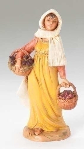 MORIAH WITH FIG BASKET 5", Fontanini, 54006