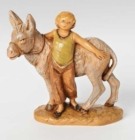 NISAN, YOUNG BOY W/DONKEY 5", Fontanini, 54064