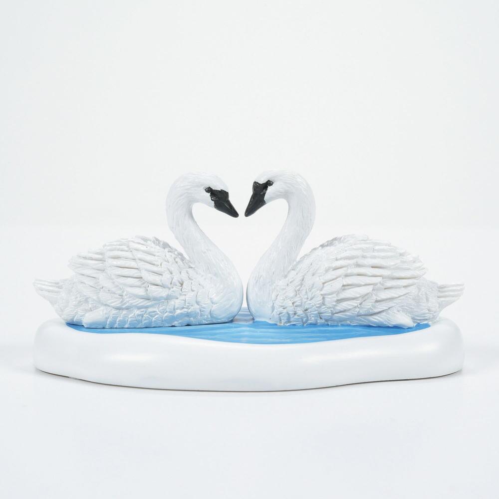 White Christmas Swans, 6007677, Department 56 