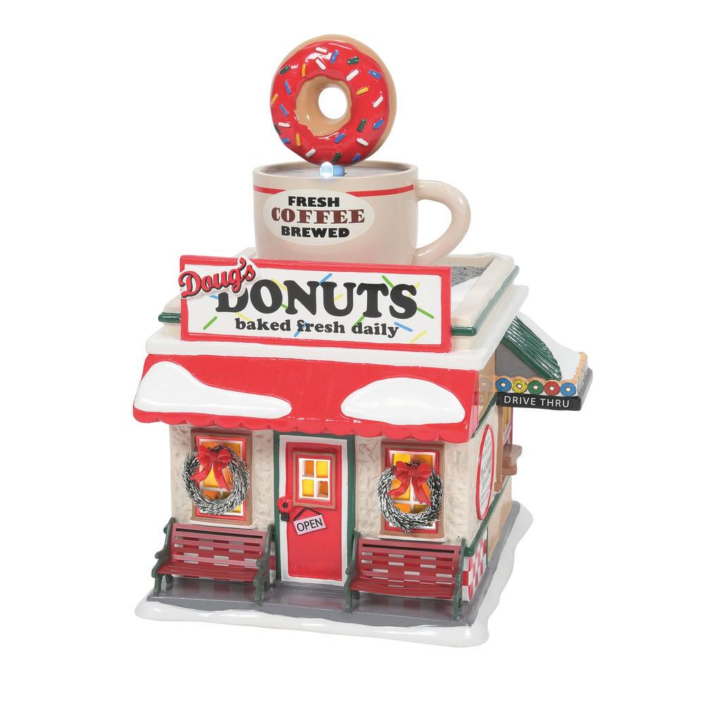 Doug's Donut Shop, 6009708, Snow Village